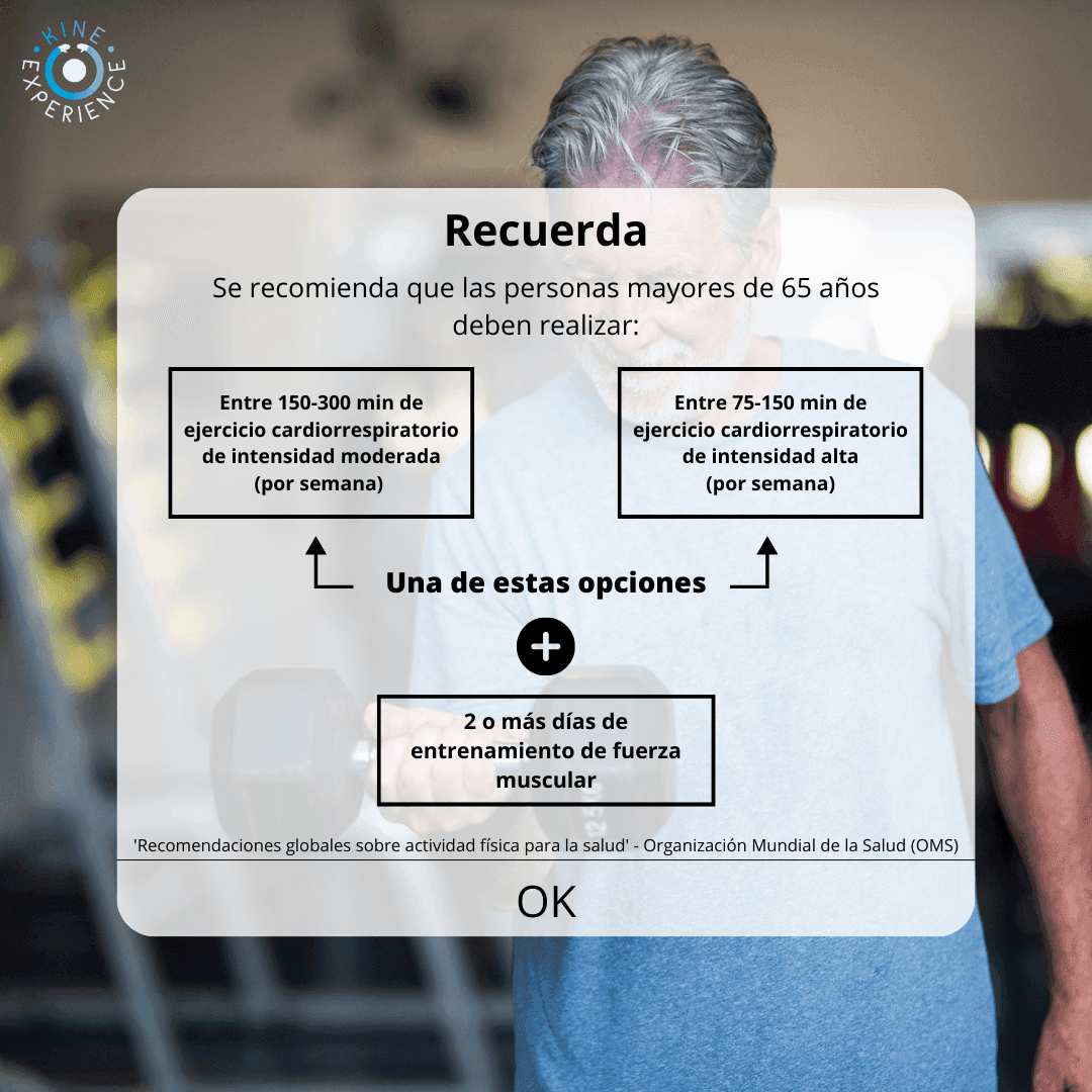 Recomendaciones del ejercicio en adultos mayores